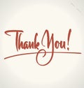 THANK YOU hand lettering (vector)