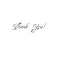 Thank You handwritten inscription. Hand drawn lettering. Thank You calligraphy. Thank you card. Vector illustration. Royalty Free Stock Photo