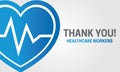 Thank You HealthCare Workers Illustration Banner