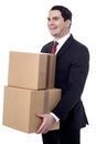 Thank you, i got my parcels. Royalty Free Stock Photo