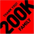 Thank you 200k family. 200k followers thanks