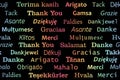 Thank you languages seamless vector design Royalty Free Stock Photo