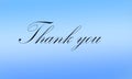 Thank You lettering Greeting Card Royalty Free Stock Photo