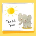 Thank you love and help animals card