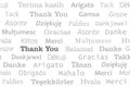 Thank you many languages seamless pattern Royalty Free Stock Photo