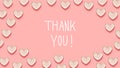 Thank You message with many heart dishes