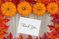 Thank You message for fall season
