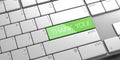 Thank you - computer keyboard Royalty Free Stock Photo