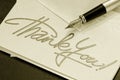 Thank you note Royalty Free Stock Photo