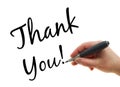 Thank You note Royalty Free Stock Photo