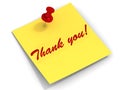 Thank you note Royalty Free Stock Photo