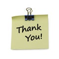 Thank you note Royalty Free Stock Photo