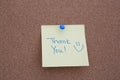Thank You Note Royalty Free Stock Photo