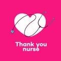 Thank you nurse - concept illustration