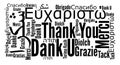 Thank you phrase in different languages Royalty Free Stock Photo