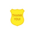 Thank you police badge