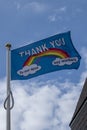 Thank You rainbow flag NHS Royalty Free Stock Photo