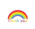 Thank You Rainbow poster.