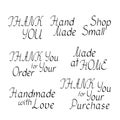 Thank you, small handmade business printable packaging stickers