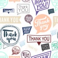 Thank you speech. Seamless pattern