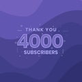 Thank you 4000 subscribers 4k subscribers celebration