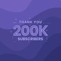 Thank you 200000 subscribers 200k subscribers celebration