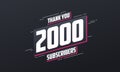 Thank you 2000 subscribers 2k subscribers celebration