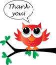 Thank you from a sweet little owl