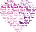 Thank you tagcloud - heart shape Royalty Free Stock Photo