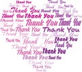 Thank you tagcloud - heart shape Royalty Free Stock Photo