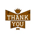 Thank you text lettering vector illustration