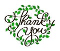 098_Thank you, calligraphic inscription_3 Royalty Free Stock Photo