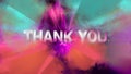 Thank You Thanks Gift Motivational Words Wisdom Colours Royalty Free Stock Photo