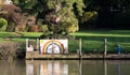 Thank you to the NHS rainbow poster by the River Thames near Cookham and Cock Marsh, Berkshire, UK