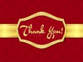 Thank You on velvet texture poster