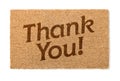 Thank You Welcome Mat On White Royalty Free Stock Photo