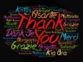 Thank You Word Cloud background Royalty Free Stock Photo