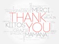 Thank You Word Cloud concept Royalty Free Stock Photo