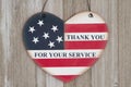 Thank you for your service message Royalty Free Stock Photo