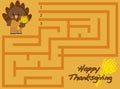 Thankgiving Maze Royalty Free Stock Photo