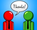 Thanks Conversation Represents Chit Chat And Chinwag