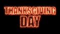 Thanks giving day text, 3d rendering backdrop, computer generating, can be used for holidays festive design