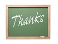 Thanks Green Chalk Board Series Royalty Free Stock Photo