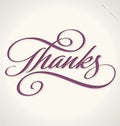 THANKS hand lettering (vector)