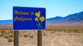 Welcome to California road sign Royalty Free Stock Photo