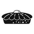 Thanksgiving apple pie icon simple vector. Cake dessert