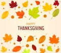 Thanksgiving background. Autumn leaves Royalty Free Stock Photo
