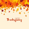 Thanksgiving background. Autumn leaves Royalty Free Stock Photo