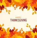 Thanksgiving background. Autumn leaves Royalty Free Stock Photo