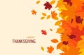 Thanksgiving background. Autumn leaves Royalty Free Stock Photo